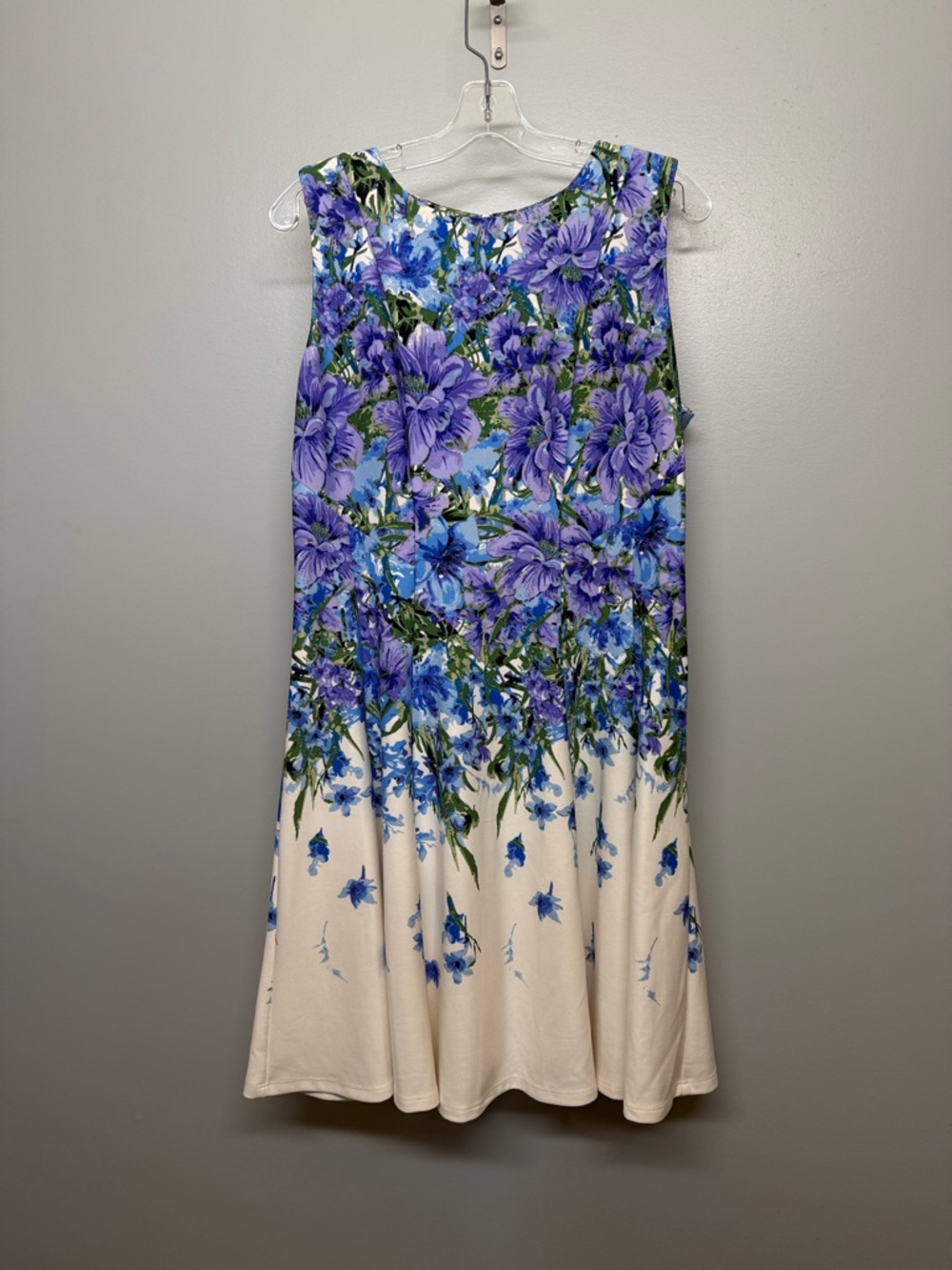 Danny & Nicole Purple Floral Midi Dress